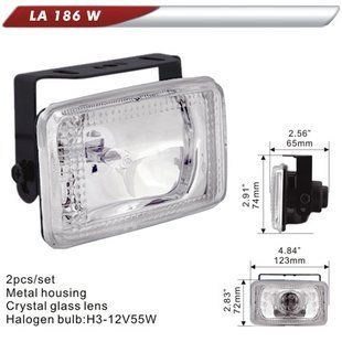 Фара додаткова DLAA 186-W/H3-12V-55W/123*72мм