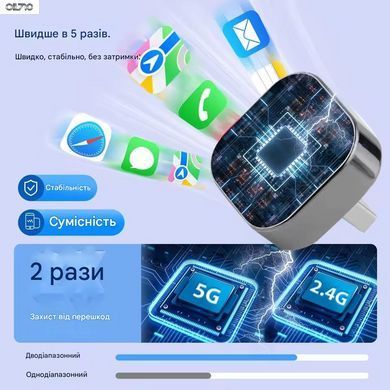 Бездротовий адаптер Pionray 2-в-1 для CarPlay та Android Auto