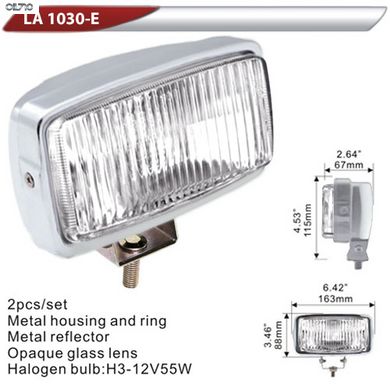 Фара дополнительная DLAA 1030E-W хром/H3-12V-55W/163*88mm