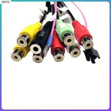 Универсальный кабель для магнитол андроид 20 pin AUX MIC FAN CVBS RCA