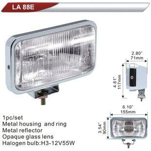 Фара додаткова DLAA 88E-W хром/H3-12V-55W/155*90мм
