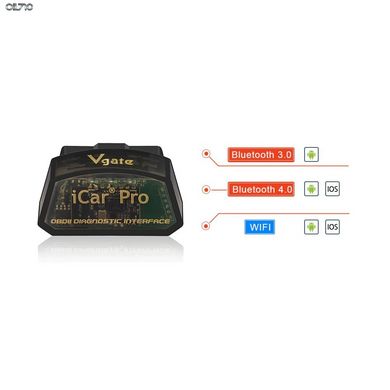 Автосканер Vgate iCar Pro блютуз 3,0 OBD2 сканер для Android/IOS ELM327 v2.1