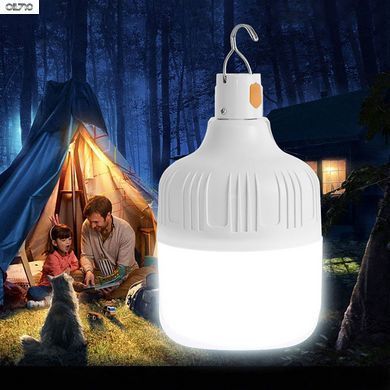 Портативный светодиодный фонарь 200W. Перезаряжаемый подвесной фонарь Перезаряжаемая лампа