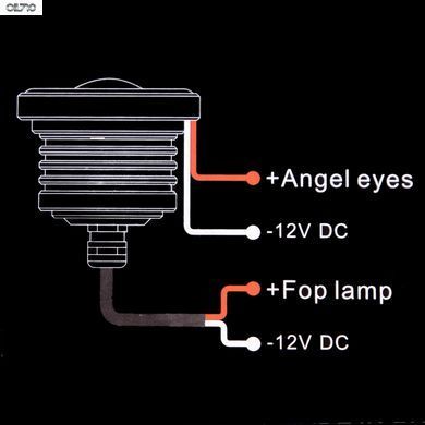 Лінзи LED Angel Eves 12V-55W D-76мм (2511)