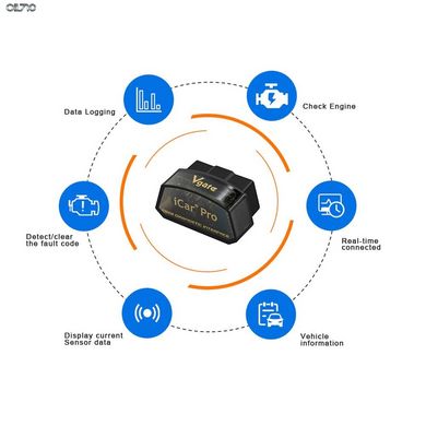 Автосканер Vgate iCar Pro WiFi OBD2 сканер для Android/IOS ELM327 v2.1