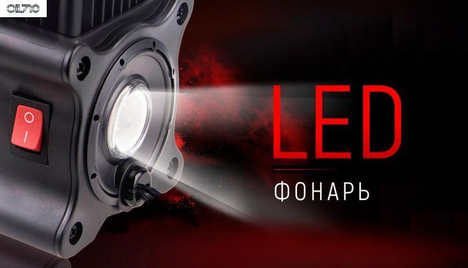 Компресор автомобільний "VOIN" VL-570 150psi / 15A / 40л / прикур. / Ліхтар