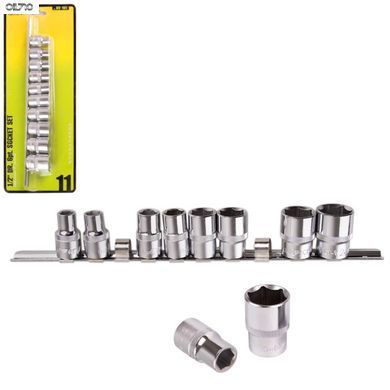 Набір торц головок 1/2"DR 10 - 24 мм 11 предм. блістер Alloid (НГП-4011)