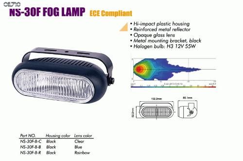 Фары дополнительные NS-30 F-B-C H3/12 В/55W/152*52мм