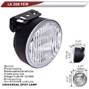 Фара додаткова DLAA 268FEM-W/H3-12V-55W/D=102мм