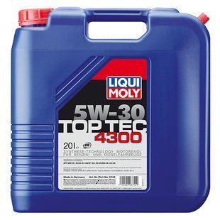 Моторне Масло - Top Tec 4300 SAE 5W-30 20л.