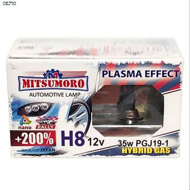 Автолампа MITSUMORO H8 12v 35w PG19-1 v 1 + 200 plasma effect (M72820NB/2)