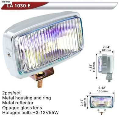 Фара додаткова DLAA 1030E-RY хром/H3-12V-55W/163*88мм