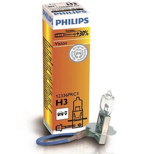 Автолампа Philips Vision H3 +30% (12336PR C1) 1.27e (12336PR C1)