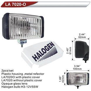 Фара додаткова DLAA 7020O-W/H3-12V-55W/100*42мм/кришка