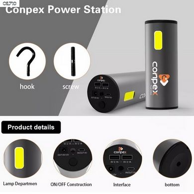 Аккумулятор портативный Conpex TW-8001A - 31200mAh 3.7V (116Wh) 50W