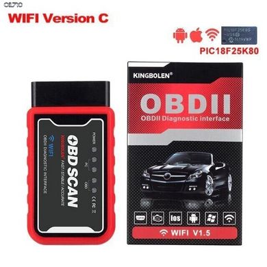 OBD Scan ELM327 Wifi V1.5 PIC18F25K80 чип OBD2 Kingbolen