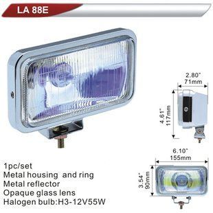 Фара додаткова DLAA 88E-RY хром/H3-12V-55W/155*90мм