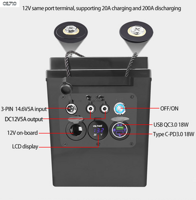 Аккумулятор LiitoKala LiFePO4 DC-12V200Ah