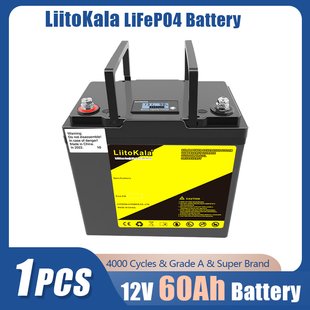 Акумулятор LiitoKala LiFePO4 12V60Ah+LCD