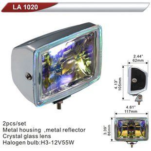 Фара додаткова DLAA 1020-RY хром/H3-12V-55W/117*86мм