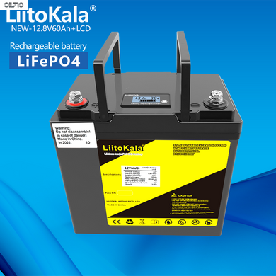 Акумулятор LiitoKala LiFePO4 12V60Ah+LCD