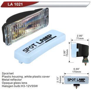 Фара додаткова DLAA 1021-RY/H3-12V-55W/170*54мм/кришка