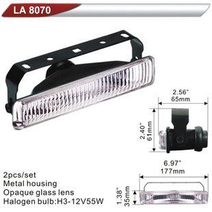 Фара додаткова DLAA 8070-W/H3-12V-55W/177*35мм