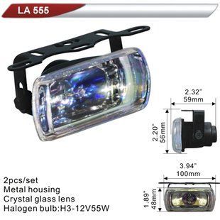 Фара додаткова DLAA 555-RY/H3-12V-55W/100*48мм