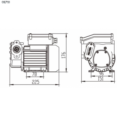 Насос перекачки ДТ VSO 60 л/мин 220В (VS0160-220)