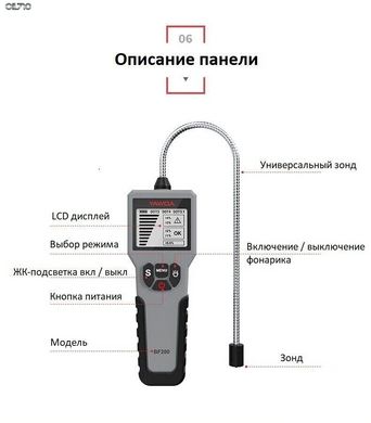 Автоматический тестер тормозной жидкости BF200 DOT3, DOT4, DOT5