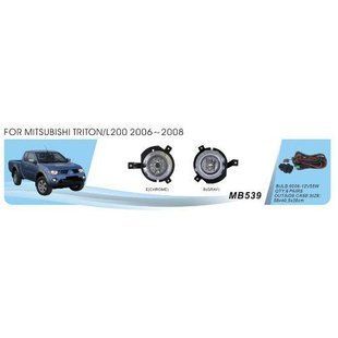 Фары доп.модель Mitsubishi Triton/L200 2006-08/MB-539B/HB4(9006)-12V51W/эл.проводка