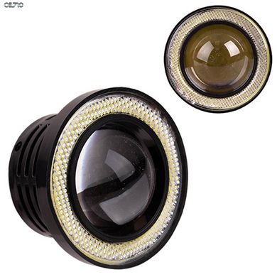 Лінзи LED Angel Eves 12V-55W D-64мм white+yellow