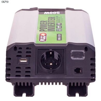 Перетворювач напруги PULSO/IMU 520/12V-220V/500W/USB-5VDC2.0A/мод.волна/клеми