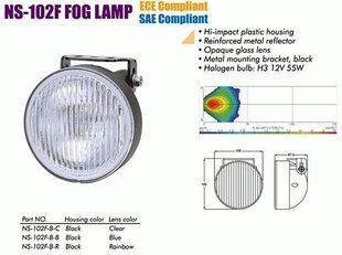 Фары дополнительные NS-102 F-B-C H3/12 В/55W/D=100mm