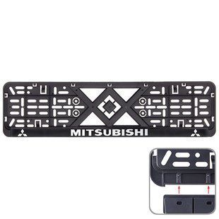 Автомобильная рамка под номер авто Mitsubishi (модельная)(рельефная)