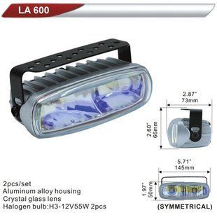 Фара дополнительная DLAA 600-RY/2хH3-12V-55W/145*50mm