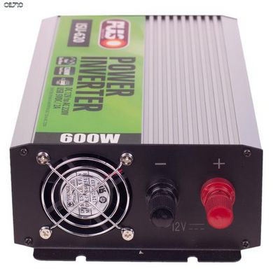 Перетворювач напруги PULSO/ISU-620/12V-220V/600W/USB-5VDC2.0A/сін.волна/клеми