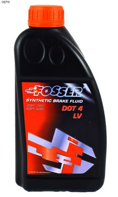 FOSSER Synthetic Brake Fluid DOT4 LV 1л Тормозная жидкость