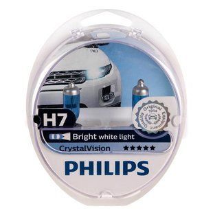 Автолампа Philips Crystal Vision H7 12V 55W PX26d 2 шт (12972CVSM)