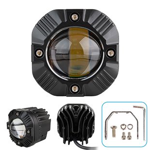 Фара робочого світла WLP-40R6 SPOT 1Led*40W (77*77*80)/ 9-36V/40W/3000K-4300K-6000K