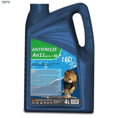 Антифриз -30℃ LEO OIL зеленый 4л