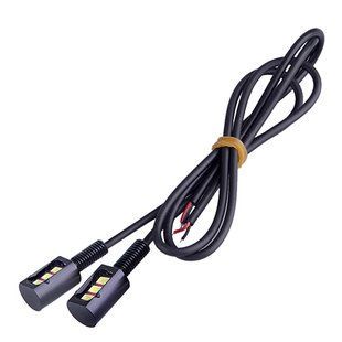 Болти для кріплення номеру з підсвічуванням 5630-3SMD 12V чорні 2 шт White