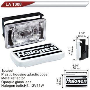 Фара додаткова DLAA 1008-W/H3-12V-55W/160*100мм/кришка