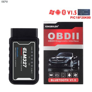 ELM327 Bluetooth V1.5 PIC18F25K80 чип OBD2 SC03-M04