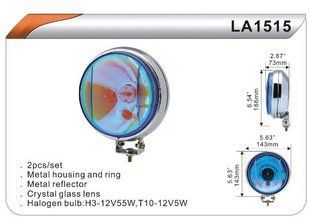 Фара дополнительная DLAA 1515 W/H3+T10-12V-55W/D=143mm