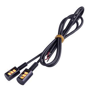 Болти для кріплення номеру з підсвічуванням 5630-3SMD 12V чорні 2 шт Yellow