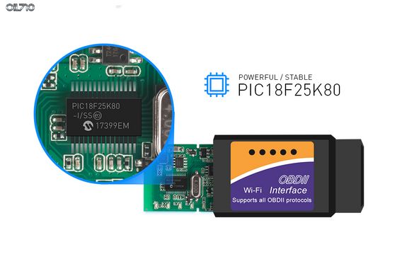 ELM327 Bluetooth V1.5 PIC18F25K80 чіп OBD2 SC02-M