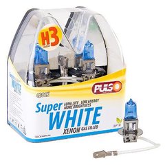 Лампи PULSO/галогенні H3/PK22S 12v55w super white/plastic box (LP-32551)