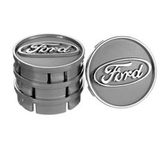 Заглушка колісного диска Ford 60x55 сірий ABS пластик (4шт.) 50019