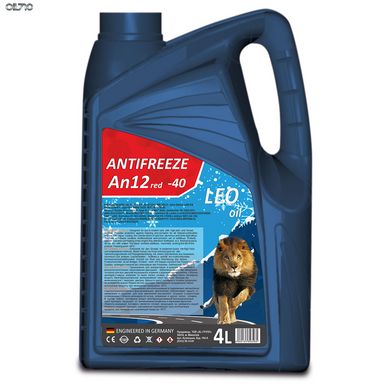 Антифриз -30℃ Leo Oil G12 червоний 4л готова рідина